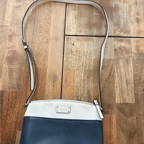 kate spade Handbags - kate spade Navy and Cream Two-Tone Leather Crossbody